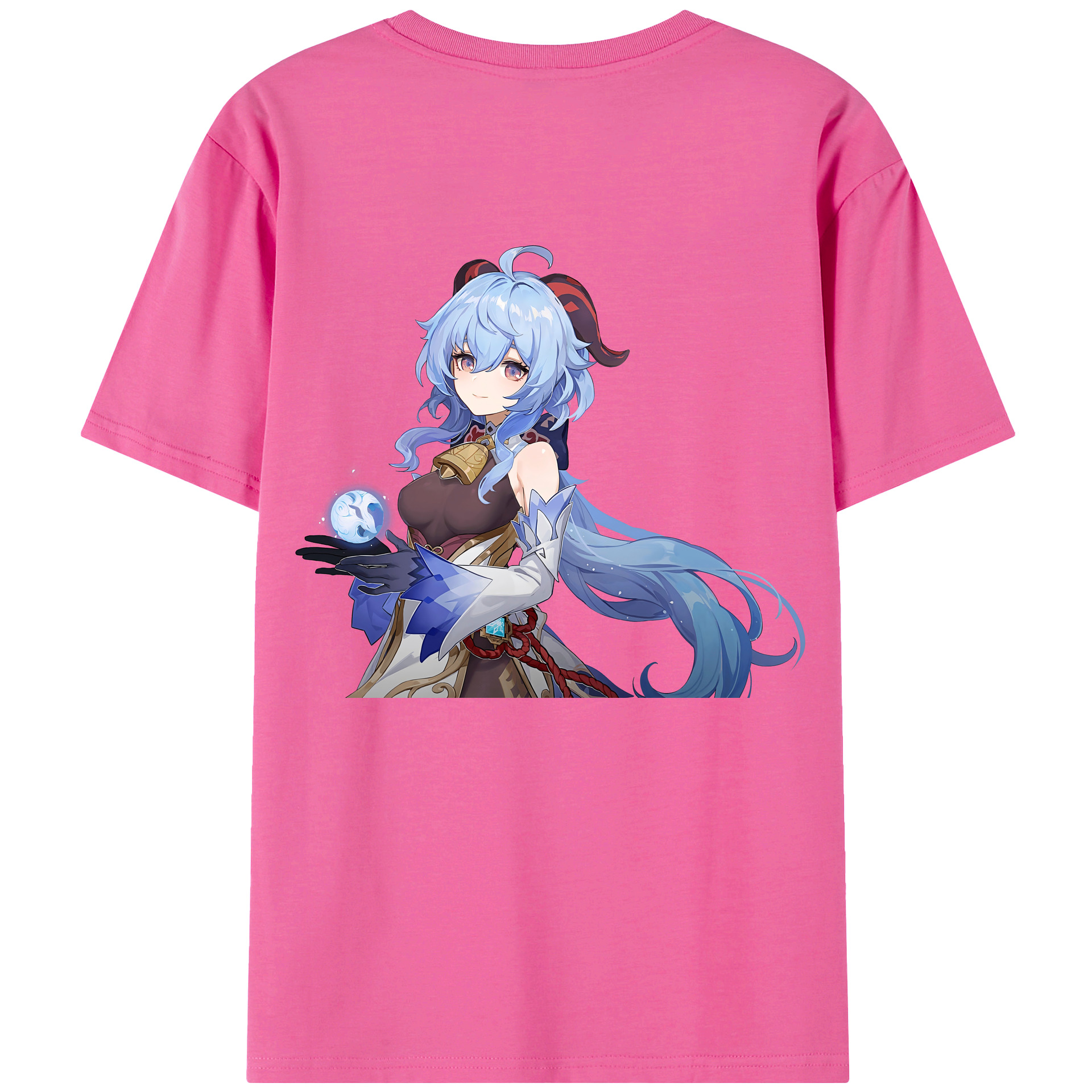 げんし神 甘雨 かんう genshin Ganyu レディース半袖Tシャツ(バックプリント)